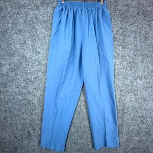 Bonworth Grandma Ankle Pants Womens S Petite Blue Pull On Comfort‎ Straight Leg